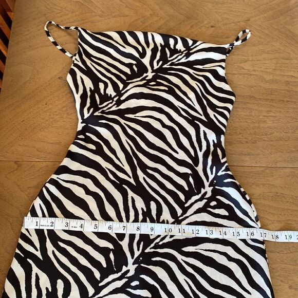 Urban Outfitters Mallory Zebra Mini Slip Dress Size XS - Picture 10 of 12